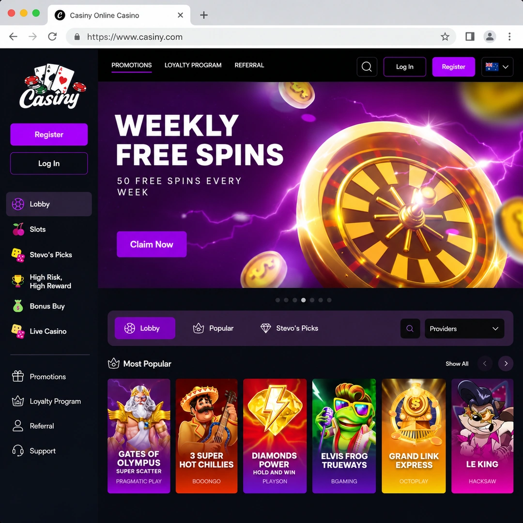 Casiny official site Australia